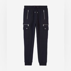 The Kooples Navy Cargo Joggers Size S Slim Fit $245 NWT